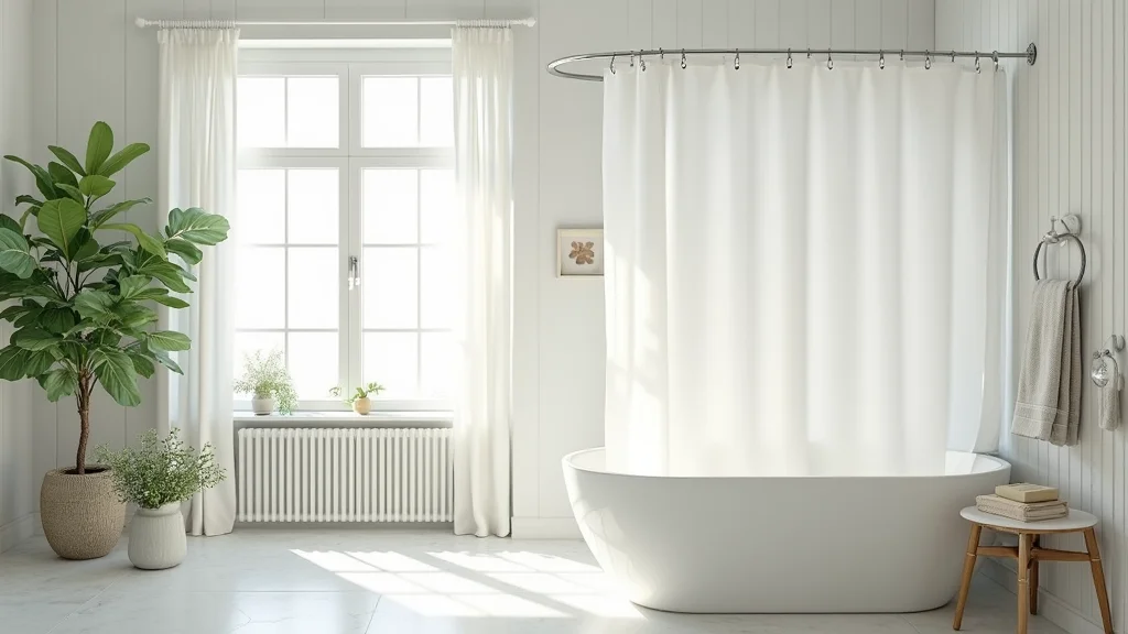 14 White Shower Curtain Bathroom Ideas for Clean Fresh Style