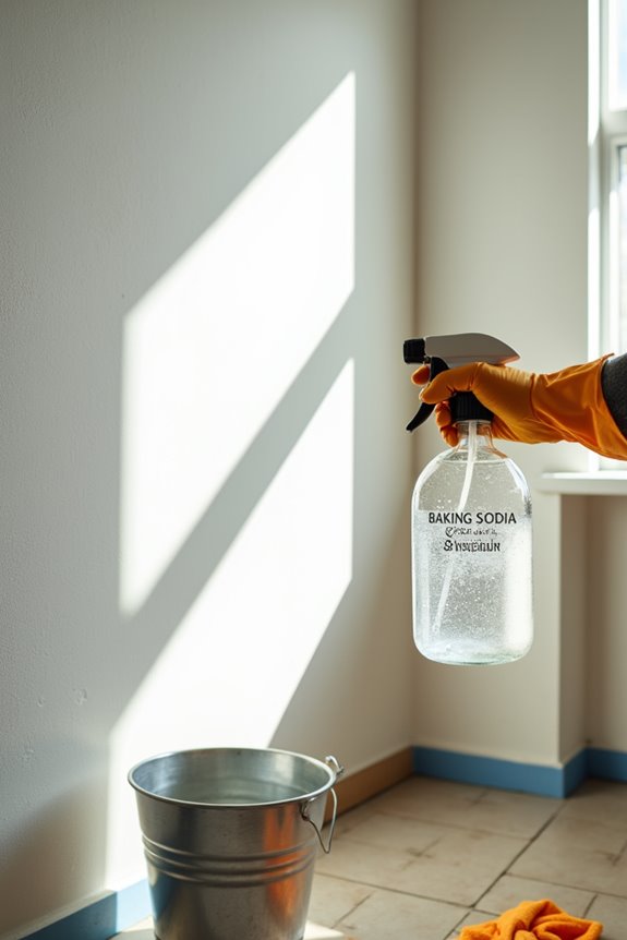 baking soda vinegar wall cleaning