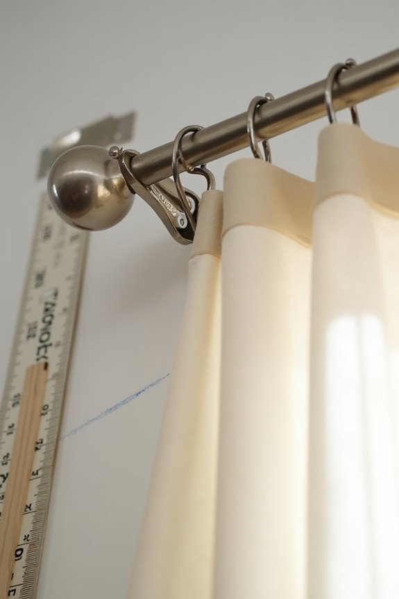 7 Steps to Hanging Curtains the Right Way 4 bracket placement ensures curtain sag prevention
