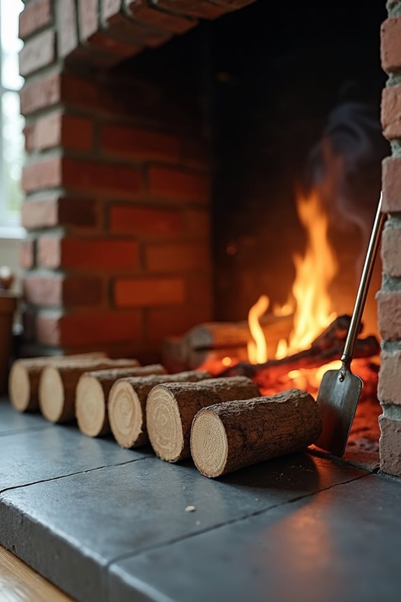 burn regular fire use logs carefully