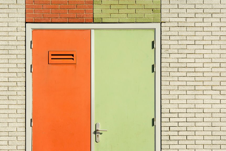 can bathroom doors swing outward