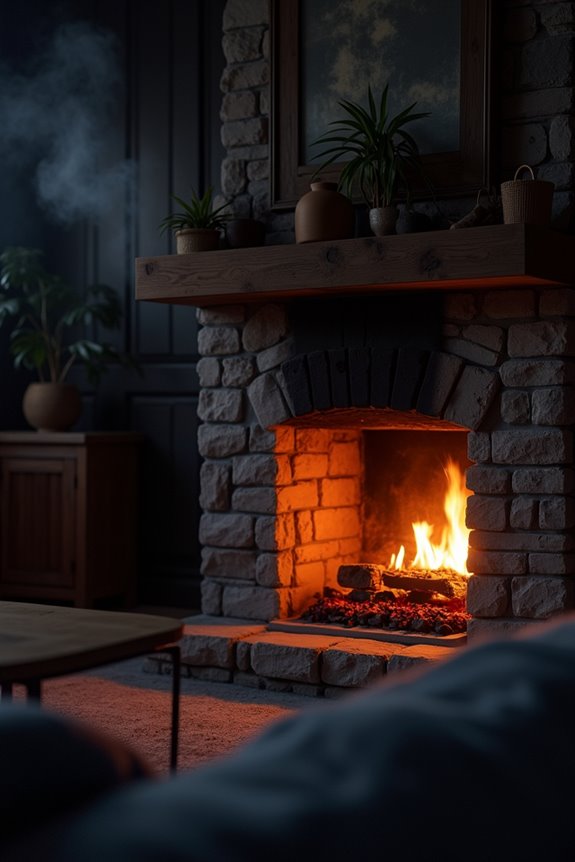 carbon monoxide risk from fireplaces