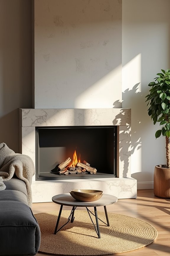 clean modern functional focal point
