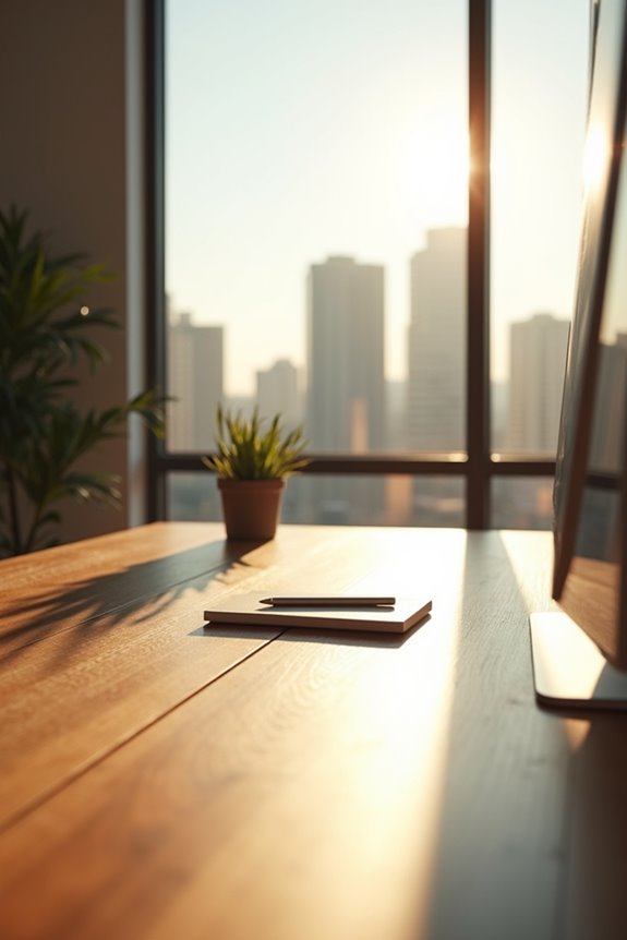 Should Your Office Desk Face the Window for Maximum Productivity? 8 desk aligned to balance glare and daylight