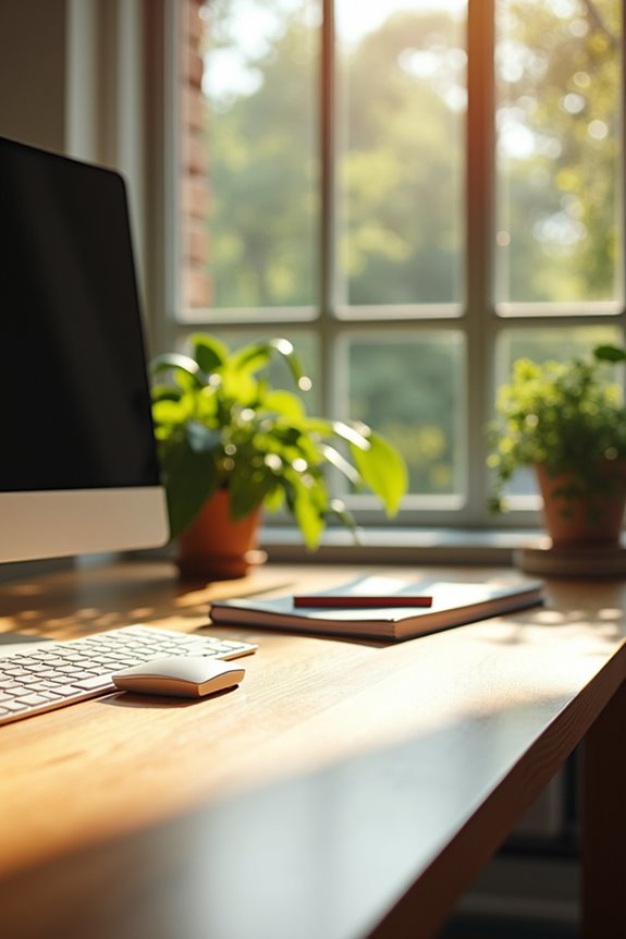 Should Your Office Desk Face the Window for Maximum Productivity? 1 desk at 90 degree window lighting