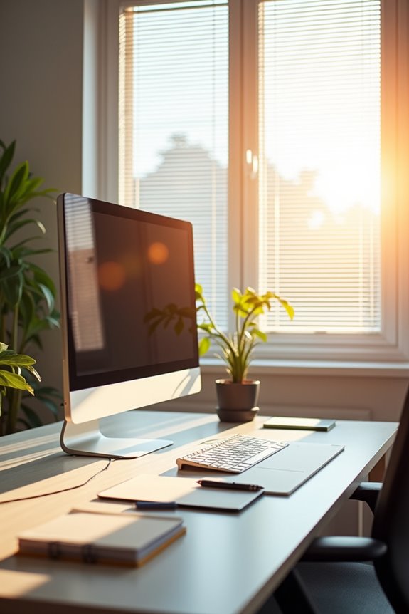 Should Your Office Desk Face the Window for Maximum Productivity? 3 direct sun fades screen readability