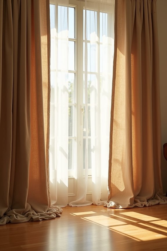 Should You Hang Curtains to Touch the Floor? 10 drape length by fabric weight