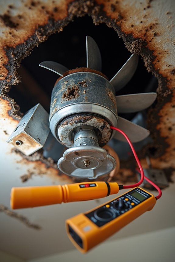 electrical bathroom fan safety inspection