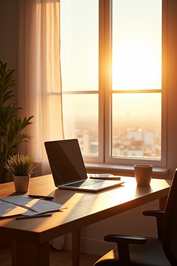 Should Your Office Desk Face the Window for Maximum Productivity? 4 facing windows improves focus sleep but distracts