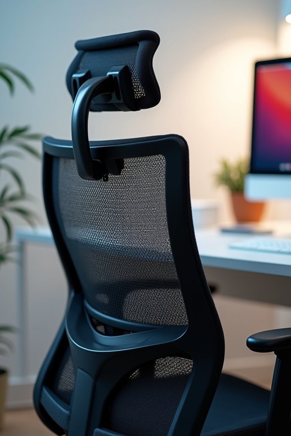 headrest height projection angle alignment