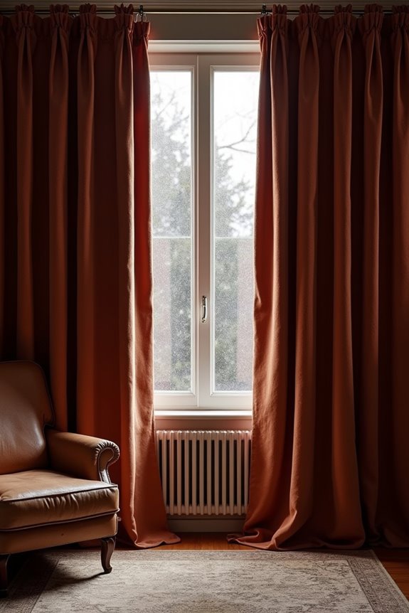 Do Curtains Help Keep Heat Inside Your Home? 4 heavy fabrics with thermal linings reduce heat loss