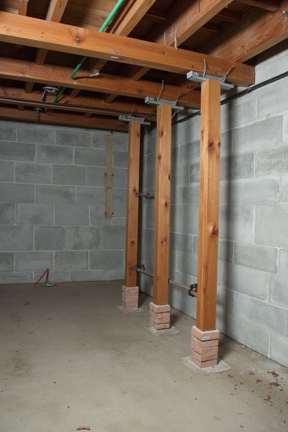 load bearing walls under joists
