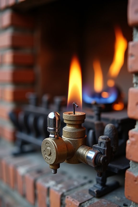 pilot burner thermocouple control valve