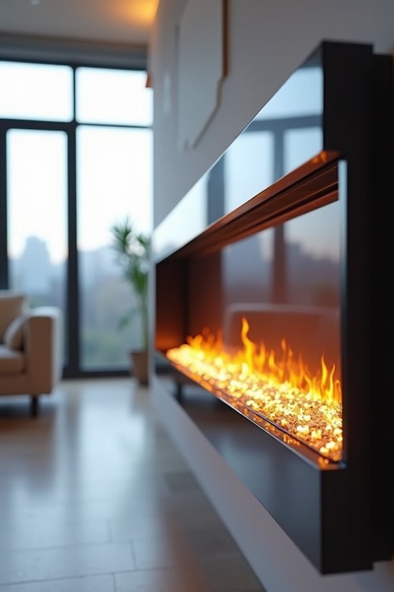 plug and play ventless electric fireplace