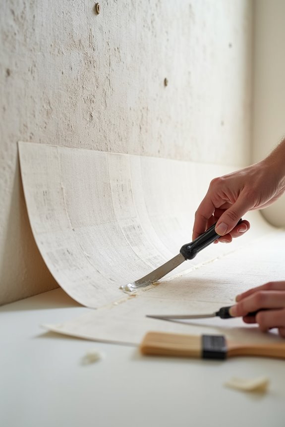 prep textured walls align wallpaper