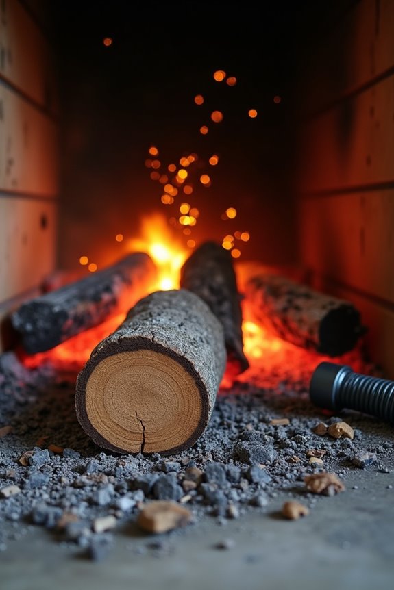 professional chimney cleaning vs logs