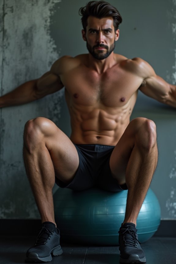 Wall Sits: How to Perform and Progress This Good Isometric Exercise 4 stability ball wall sit adjustments