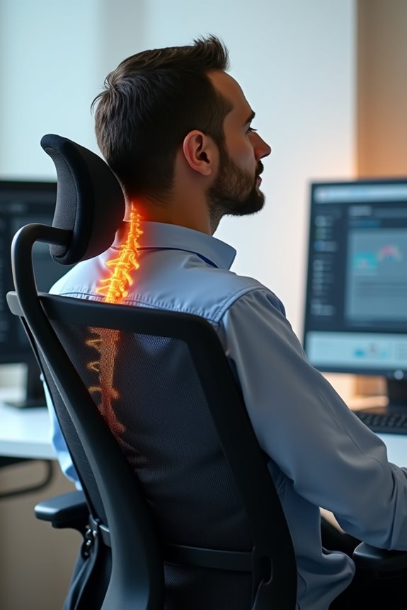 tech neck from poor monitor height